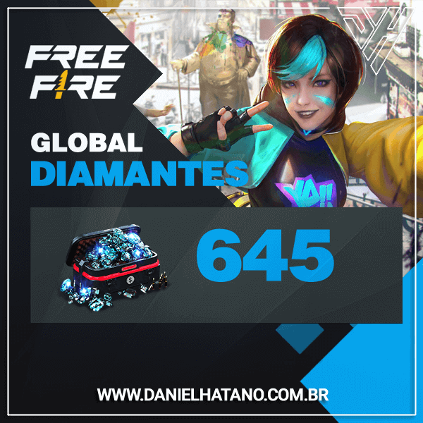 Free Fire - 645 Diamantes Global