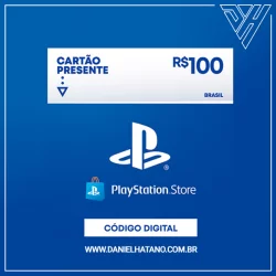 Gift Card Playstation Store Brasil R$100 reais - R$99,99