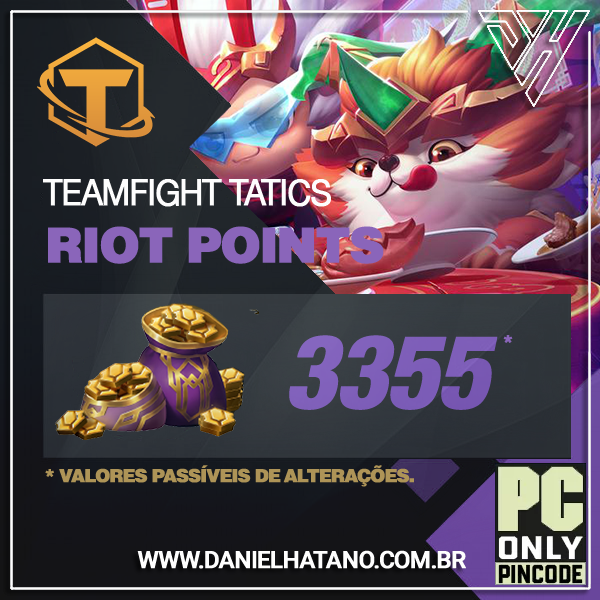 Teamfight Tactics - 3.355 Riot Points