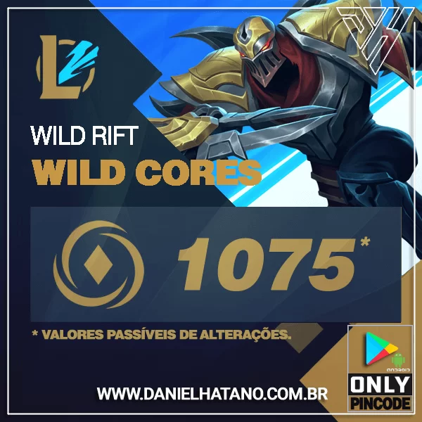 WILDCORES WildRift (Envio do código giftcard por email)